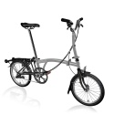 Brompton P Line Mid 4R- Ti - Storm Grey Metallic / Black