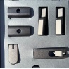 Brompton Aluminium Hinge Clamp / Rear Frame Clip Set