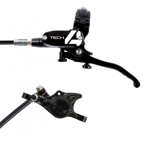 Hope Tech 4 X2 Front brake - Right Hand - Black / Black - No Rotor
