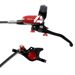 Hope Tech 4 X2 Rear brake - Left Hand - Black / Black - No Rotor