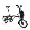 Brompton Electric C Line Explore folding bike - Black Lacquer
