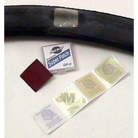 Park Tool GP-2 Super Patch Kit for Bicycle Tube Repair Set of 6 Self-Adhesive Patches 