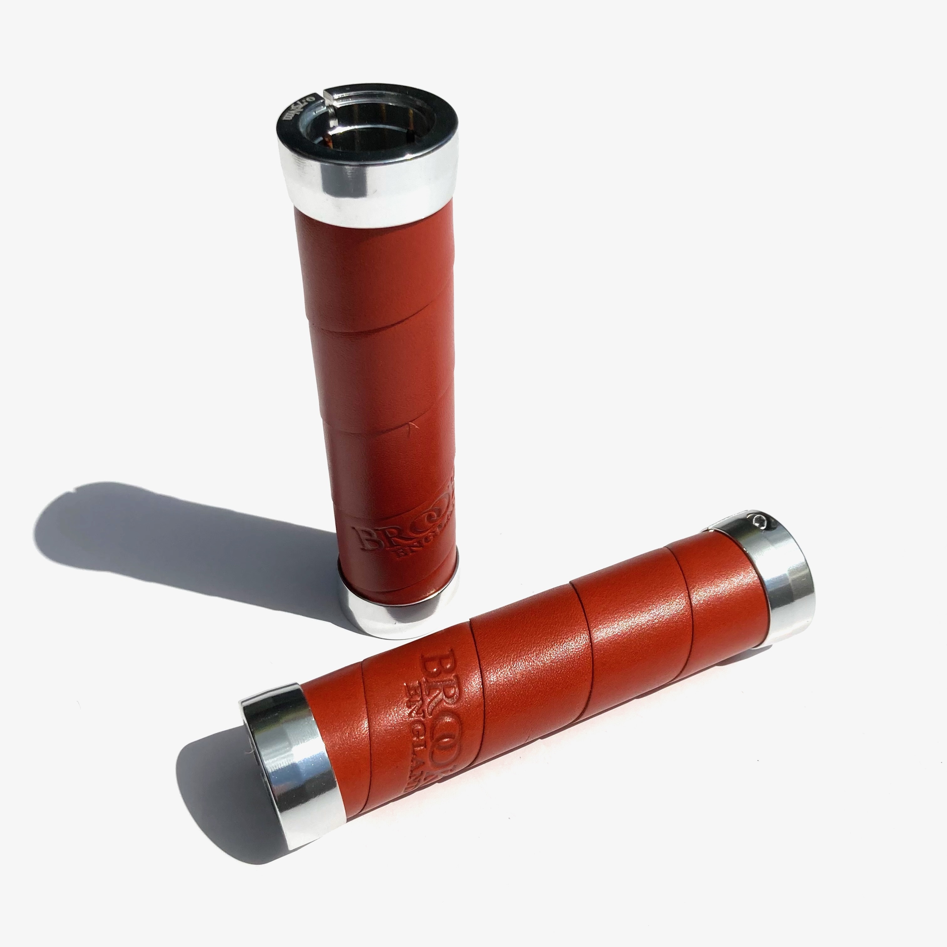 Brooks Best Brompton Grips Brooks Slender Leather Grips Black