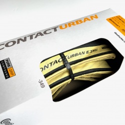 Continental Contact Urban Brompton Tyre - Creamwall 16 x 1.35" (Folding) - in the packaging 