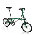 Brompton C Line Low Explore folding bike - Racing Green