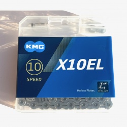 KMC X10EL Silver 10-speed MTB/road bike chain