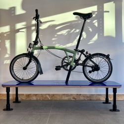 Brompton C Line Urban Low bar - Matcha Green and Black - new photo to follow with better light! 