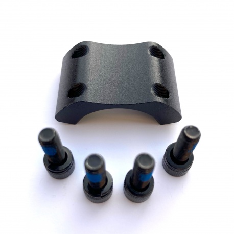 Brompton Steerer Clamp Fixings - T Line - plate in focus