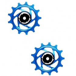 Hope 13T Jockey Wheels (pair) - Blue - stock photo