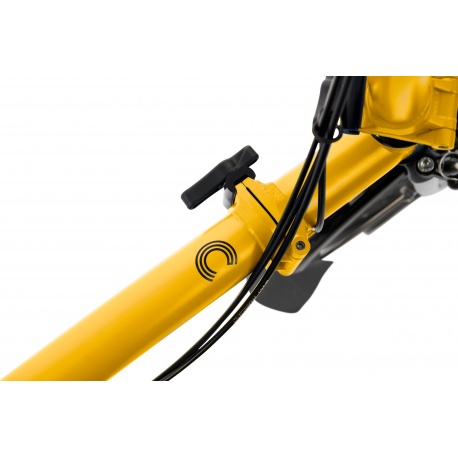 Brompton Electric C Line Explore folding bike - Bumblebee Yellow