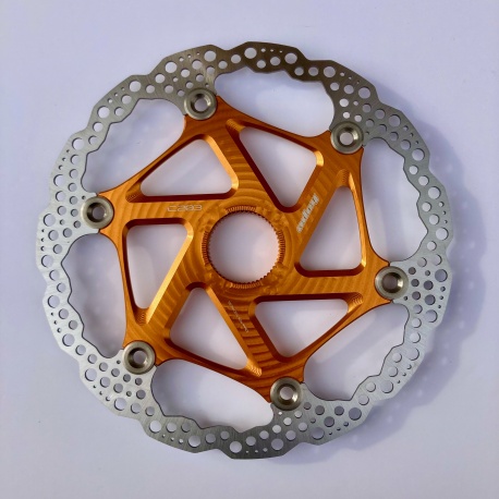 Hope MTB centrelock floating disc - 203mm - orange