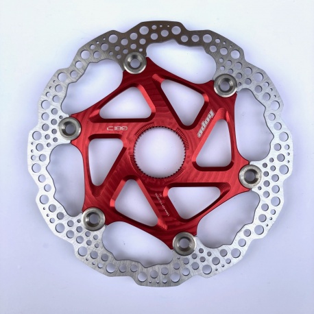 Hope MTB centrelock floating disc - 180mm - red