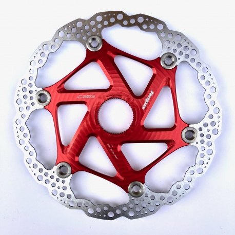 Hope MTB centrelock floating disc - 203mm - red