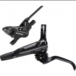 Shimano BL-MT501 bled brake lever and BR-MT520 4 pot Post mount calliper, Front Right