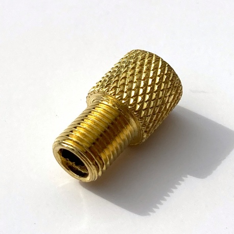 Brass Adaptor – Converts Presta to Schrader (with O-Ring)