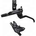 Shimano BR-M6100/BL-M6100 Deore bled brake lever/post mount 2 pot calliper, rear left