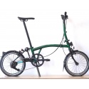 Brompton P Line Mid- Ti - Emerald Green Lacquer / Black - seasonal colour