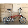 Ex-Demo Brompton low Rise Utility folding bike - Red / White - 2016 model