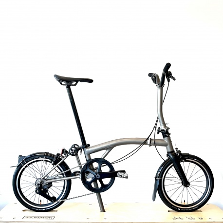 Brompton T Line Urban 4 Speed - Mid - drive side view