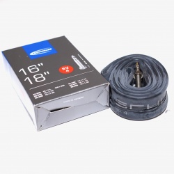 Inner tube 16 x 1 3/8 inch from Schwalbe - box and tube - showing presto valve