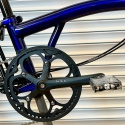 Brompton P Line Explore Mid - Bolt Blue - with rack