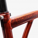 Brompton P Line 12-speed Mid - Flame Lacquer - with rack