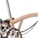 Brompton replacement gold decal for Version 2 Barbour bike