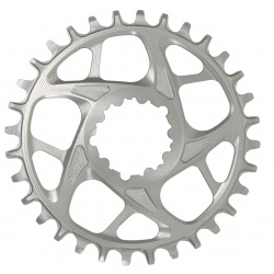 Hope 32T R22 Spiderless Chainring SR3 - Silver - stock photo