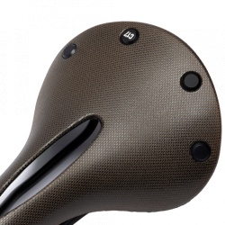 Brooks C17 All-Weather Cambium Carved Saddle - Brown - showing the C17 Rivets 