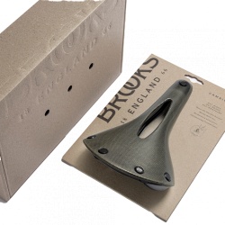 Brooks C17 All-Weather Cambium Carved Saddle - Mud Green - with the box 