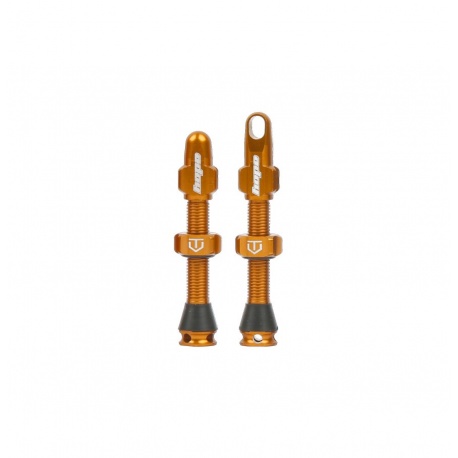 Hope Tubeless Valve Pair - 40mm - Bronze - stock photo