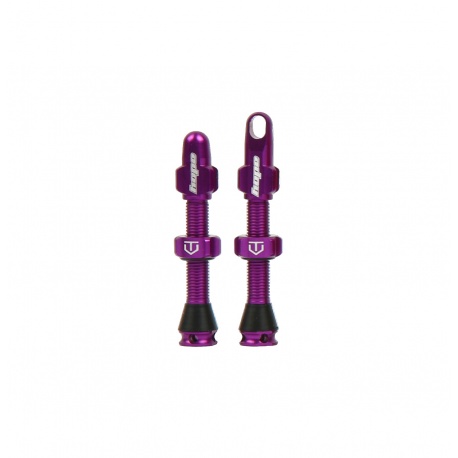 Hope Tubeless Valve Pair - 60mm - Purple - stock photo