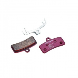 Semi-metal disc brake pads (pair) for 4 piston TRP systems - stock photo
