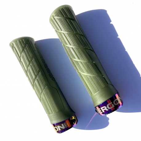 Ergon GE1 Handlebar grips standard frozen moss green and oil