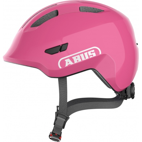 ABUS Smiley 3.0 Kids Small Leisure Helmet - Shiny Pink - side view - stock photo