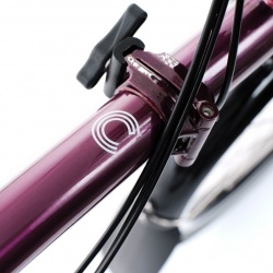 Brompton C Line 12-speed Mid - Amethyst Lacquer - showing C decal