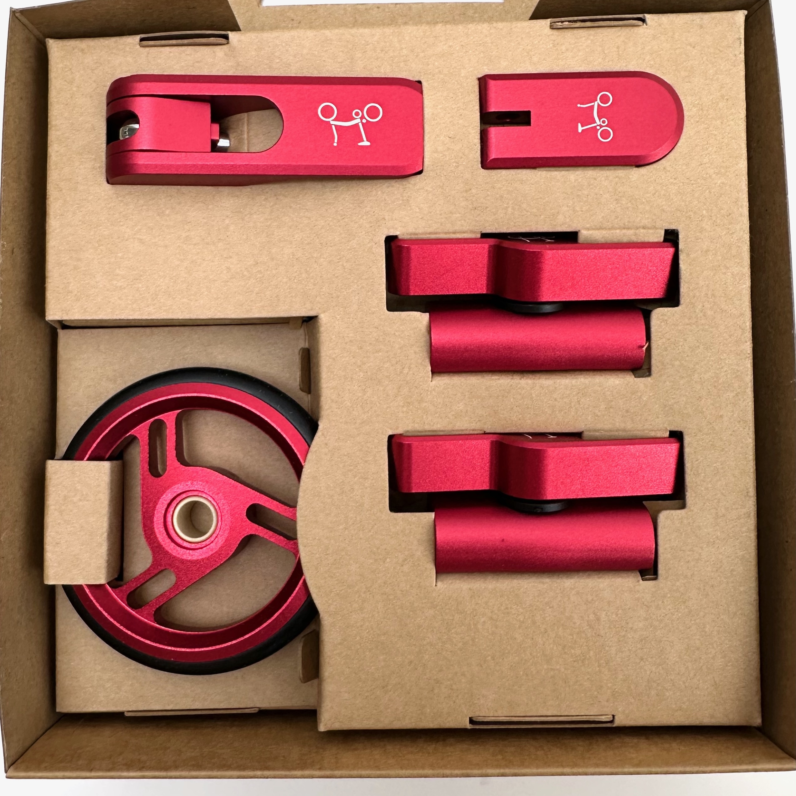 Brompton | Brompton A, C, P Colour aluminium Touch points - Red