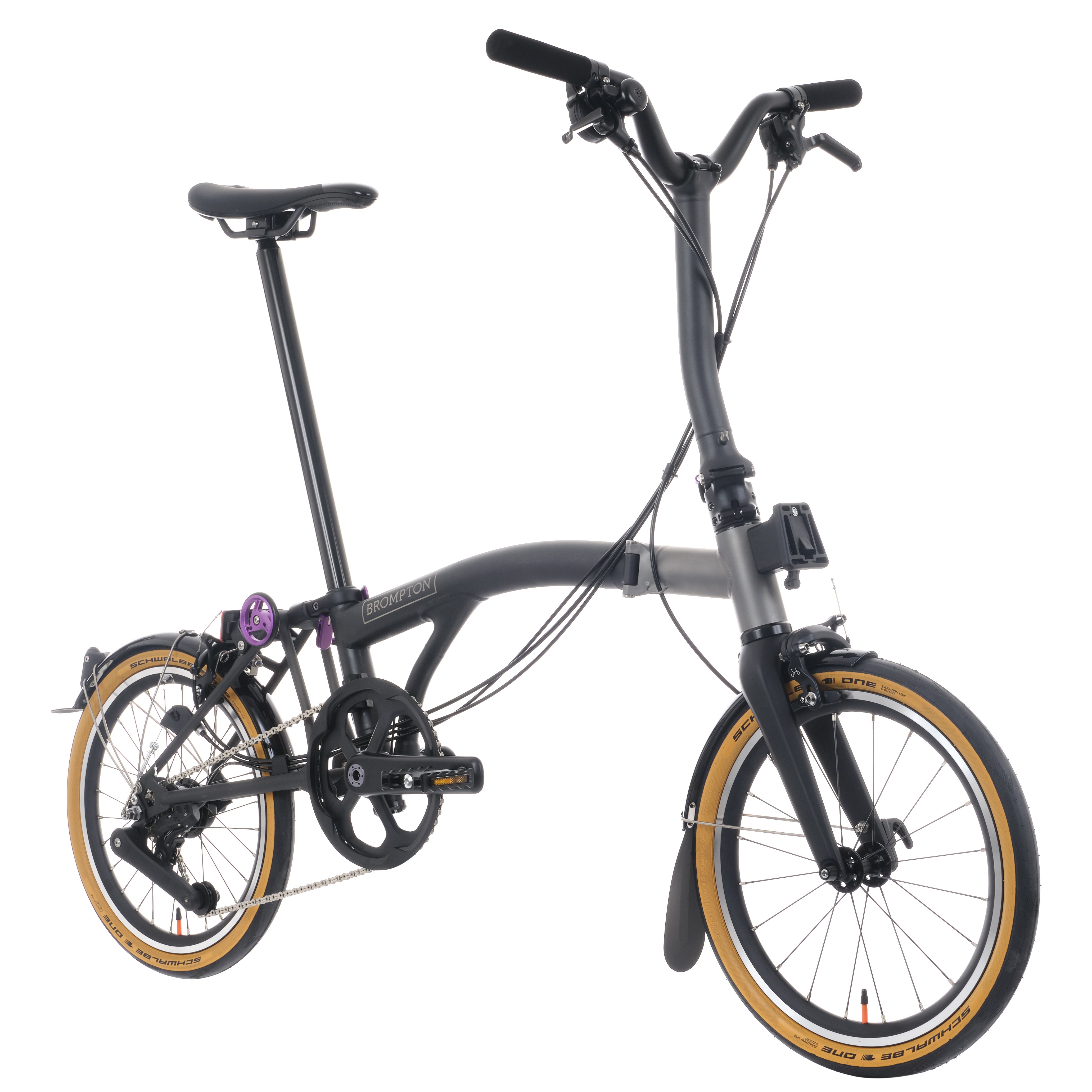 Brompton T Line Ceratech folding bike 12-speed Mid
