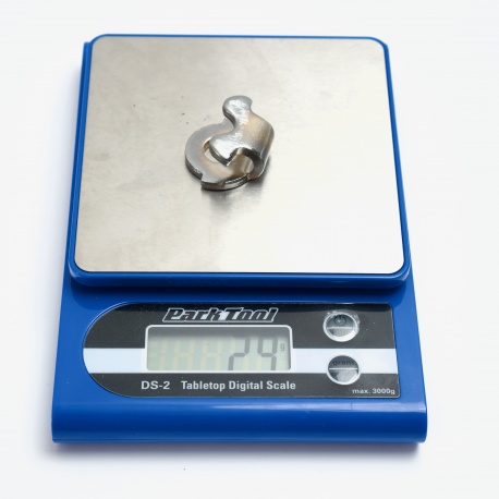 Brooks saddle standard chrome tension shackle - showing weight