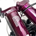 Brompton P Line High 12-speed - Amethyst Lacquer with rack