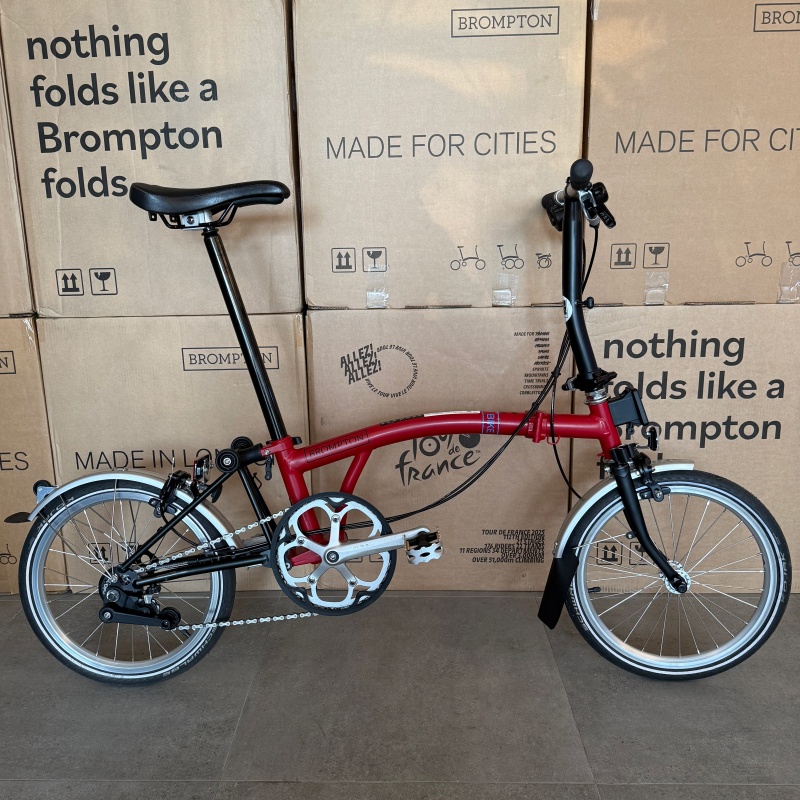 Brompton C Line Urban Low bar House Red Ex demo