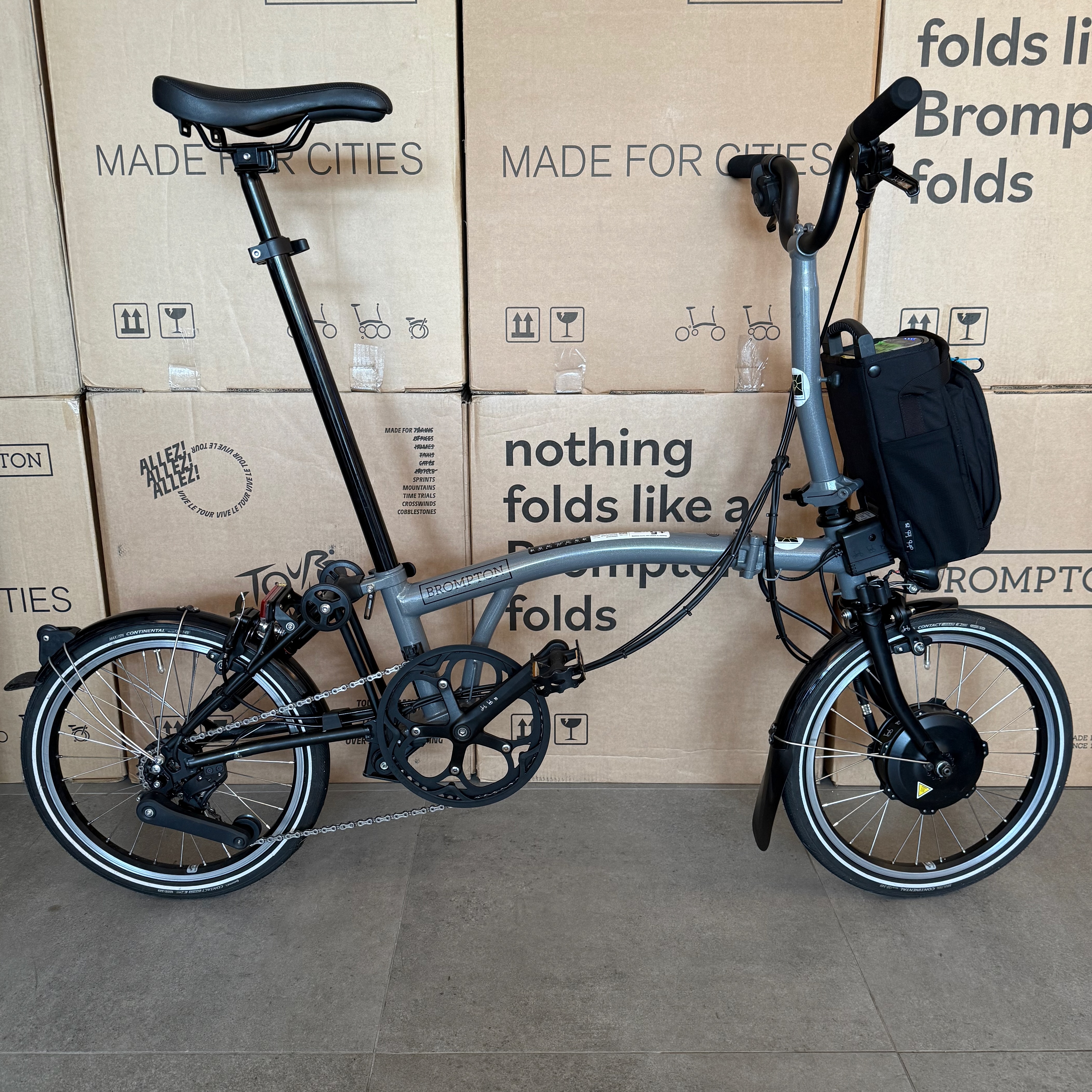 BROMPTON P−LINE ストームグレー P Line Urban - Storm Gray Metallic | Brompton Bicycle USA