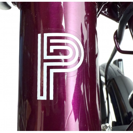 Brompton replacement decal set - P Line Gloss White - showing P