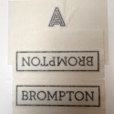 Brompton replacement decal set - A Line Matt black