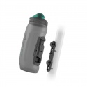 Fidlock TWIST Anti-bac bottle 590ml - transparent black - inc. bike base