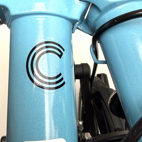 Brompton C Line 12-speed Mid - Cloud Metallic - C decal 