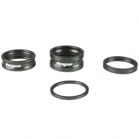 Hope headset spacers - Smoke - 2.5mm, 5mm, 10mm and 15mm