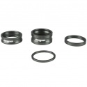 Hope headset spacers - Smoke - 2.5mm, 5mm, 10mm and 15mm