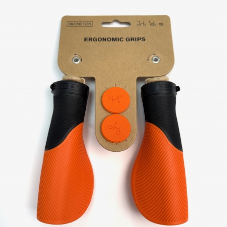 Brompton Ergonomic Grips - Orange