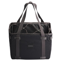 Brompton basket bag - S - black - with frame - stock photo